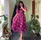 Printed Party Gown for Women 