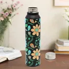 Nelcon Stainless Steel UV Print Water Bottle 1000 ml, Birds & Flower