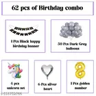 62 Pcs 8th Birthday Decoration kit, Multicolour, Set of 1