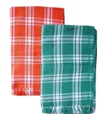 Cotton Checkered Bath Towels 
