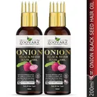 Zoovara Onion with Black Seed Hair Oil for Hair Growth 