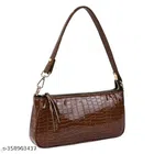 PU Handbag for Women (Brown)