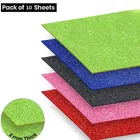 Oddy A4 Size Glitter Foam Sheets, Pack of 10 Sheets- for Art & Craft, Decoration, Gift Wrapping, Scrapbooking etc