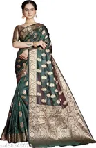 Organza Zari Woven Saree for Women 
