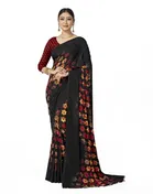 Georgette Printed Saree for Women 