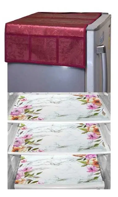 Refrigerator Covers (Maroon) (A-121)