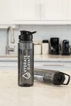 Time Marker Motivational Sipper Water Bottle With Stickers 1000ml Plastic
