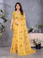 Kota Doria Cotton Bandhani Printed Saree for Women 