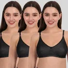 Cotton Bra for Women, Multicolour, Pack of 3 