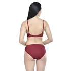 Polycotton Non-Padded Bra with Panty for Women 