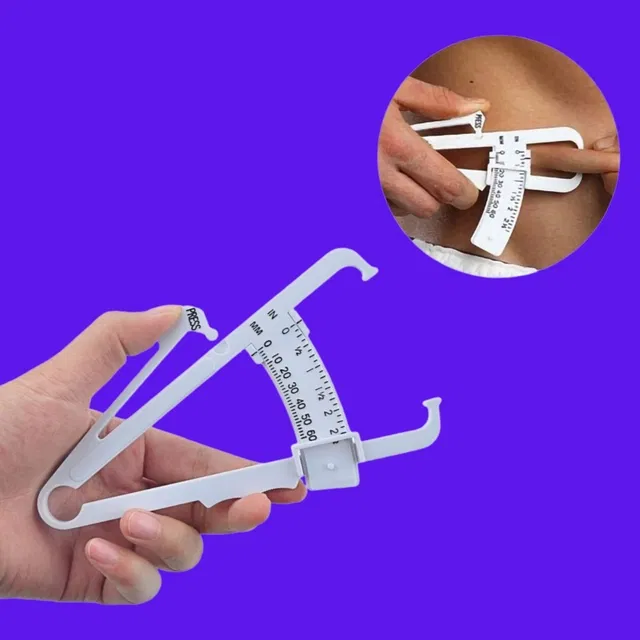 Lightweight Eco-Friendly Body Fat Measuring Caliper (Multicolor, Pack of 1)