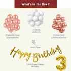 3rd Happy Birthday Balloon Decoration Kit, Multicolor, Pack Of 53