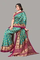 Saree with Unstitched Blouse for Women 
