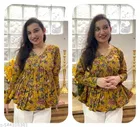 Floral Printed Regular Cotton Top for Women 