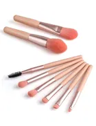 8 Piece Makeup Brush Set With PU Bag 