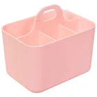 Plastic Multipurpose Storage Basket (Pink)