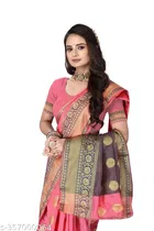 Banarasi Silk Zari Woven Saree for Women 