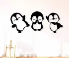 Khatu Craft  Cute Penguin Hanging Grey pack of 3