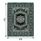 Alqsa Designer Green Carpet 5x7feet