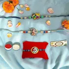 Metal Ladoo Gopal Rakhi 