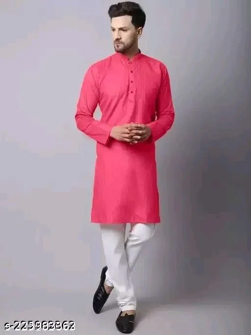 Kurta for Men (Pink, XXL)