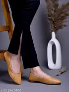 Shoetopia Solid Synthetic Ballerinas 