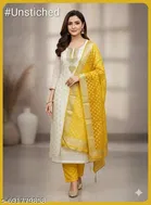 Silk Blend Embroidered Punjabi/All Over Suits for Women 