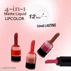 4 in 1 Liquid Lipstick for Women, Multicolor, Pack of 1