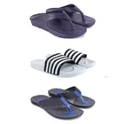Combo of Sliders with Flipflops & Slippers for Men 