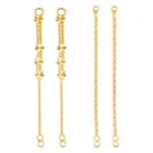 One Gram Gold Plated Alloy Ear Chain For Women's And Girl's 