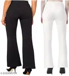 Polyester Solid Trouser for Women 