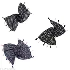 Chiffon Scarves for Women, Black, Pack of 3