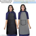 KANUSHI Industries Apron For Kitchen Waterproof With Front Pocket- Set of 2 