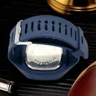 Silicone Strap Square Analog Watch for Men 