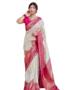 Banarasi Silk Zari Woven Saree for Women 