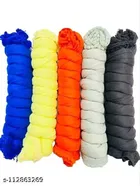 Cotton Blend Solid Dupatta for Women 