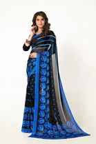 Georgette Printed Saree for Women 