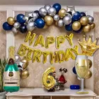 Cocktail Theme 6th Birthday Balloon Decoration Kit , Multicolor, Pack Of 68