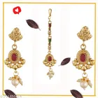 Necklace with Earrings with Maangtika for Women 