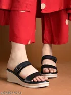 Solid Heel Sandals for Women 
