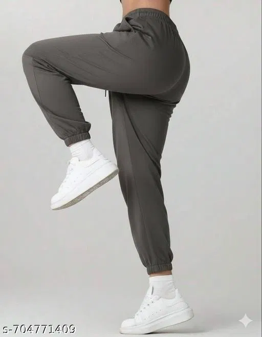 Cotton Trouser for Women, Grey (M)