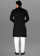 Cotton Blend Solid Kurta for Men 