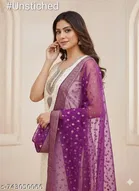 Silk Blend Punjabi/All Over Suits for Women 
