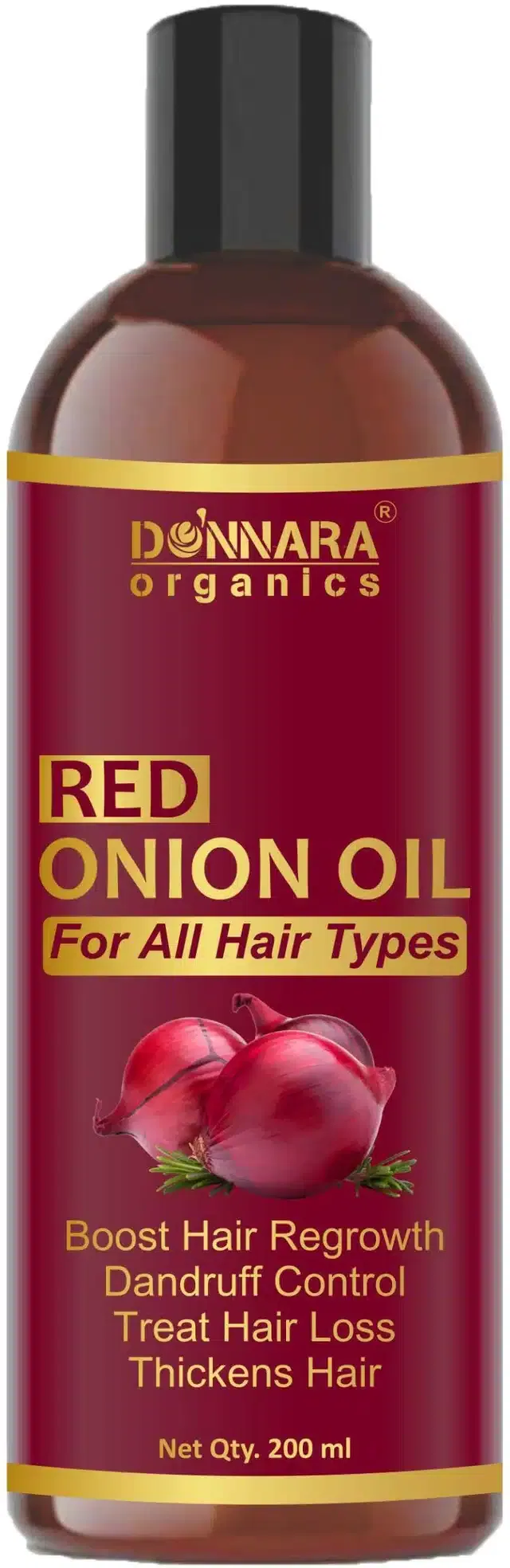 Donnara Organics Pure & Natural Red Onion Hair Oil (200 ml)