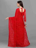 Net Embroidered Saree for Women 