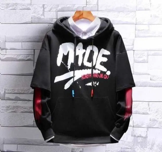 Polycotton Full Sleeves Comfort Fit Hoodies For Men (Black, L) (T_035)
