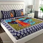 Cotton Queen Bedsheet with 2 Pillow Cover 