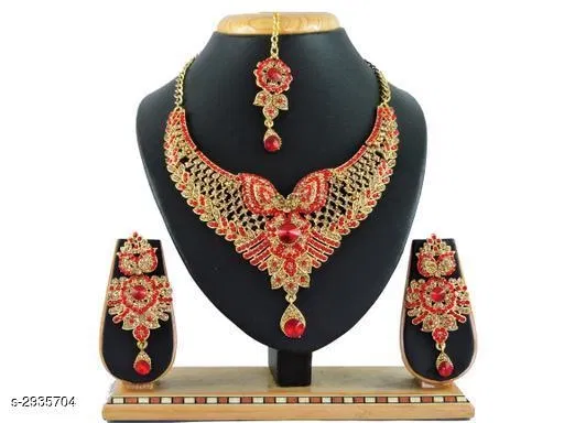 Diya Elegant Party Wear Alloy Jewellery Set for Women (Silver, Free Size)