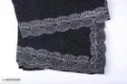 Chinnon Embellished Saree For Women, Black
