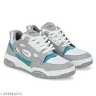 Sports Shoes for Men (Grey & White, 6)